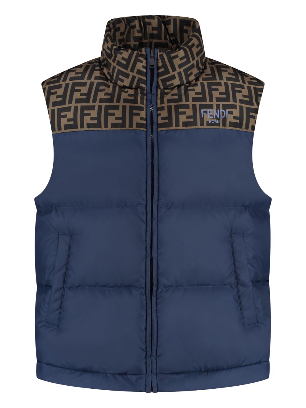 Fendi junior
슬리브리스 패딩 블루 나일론